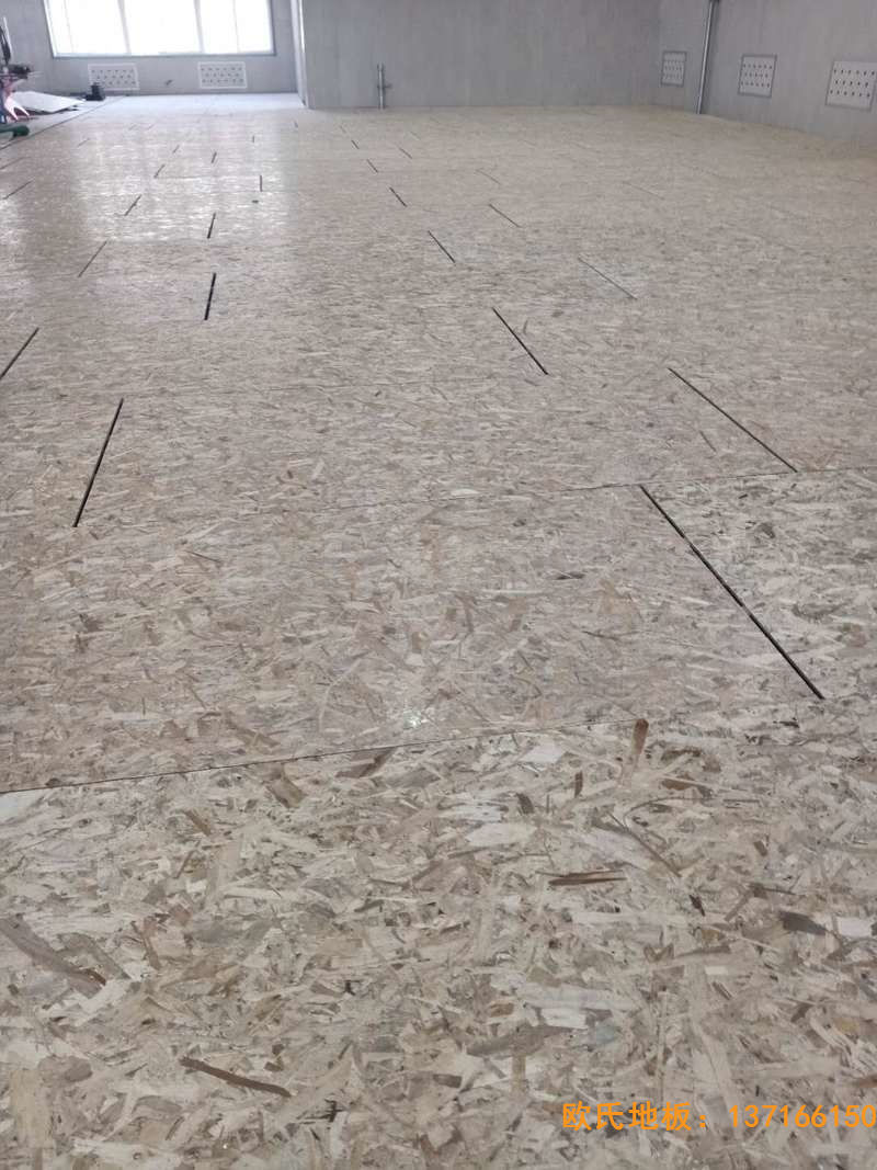 山西運城財經(jīng)學(xué)校運動地板施工案例