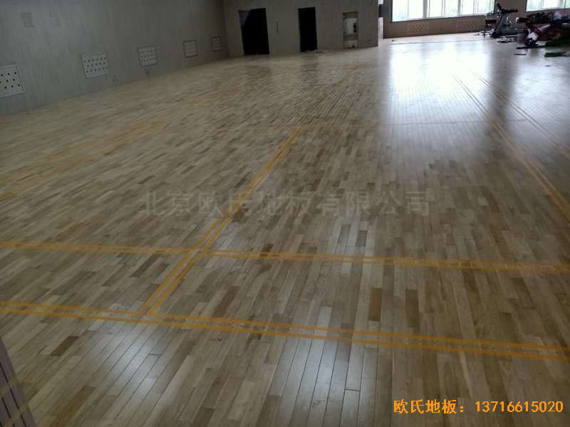 山西運城財經(jīng)學(xué)校運動地板施工案例