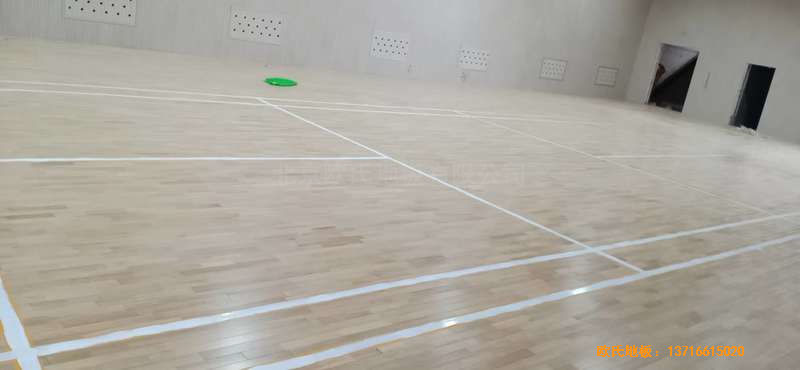 山西運城財經(jīng)學(xué)校運動地板施工案例